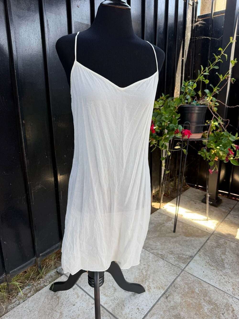 Diane von Furstenberg V-Neck Sheer Cami Dress